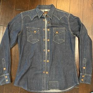 Evisu denim shirt (Men’s size medium)